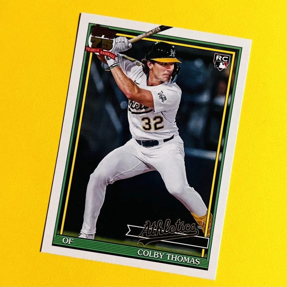 2026 Topps Colby Thomas‎ RC T91-6 1989 Topps Insert Rookie Oakland Athletics